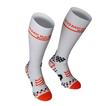 Load image into Gallery viewer, SOCKS : Compressport 3D.Dot Concept Full Socks with Orange Trim [34-36]