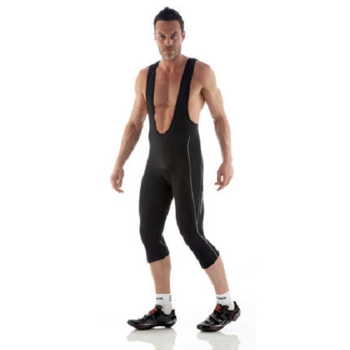 BIB TIGHTS : Giordana Technical Blend Silverline Men's Padded 3/4 length Bib Tights [XS] *6