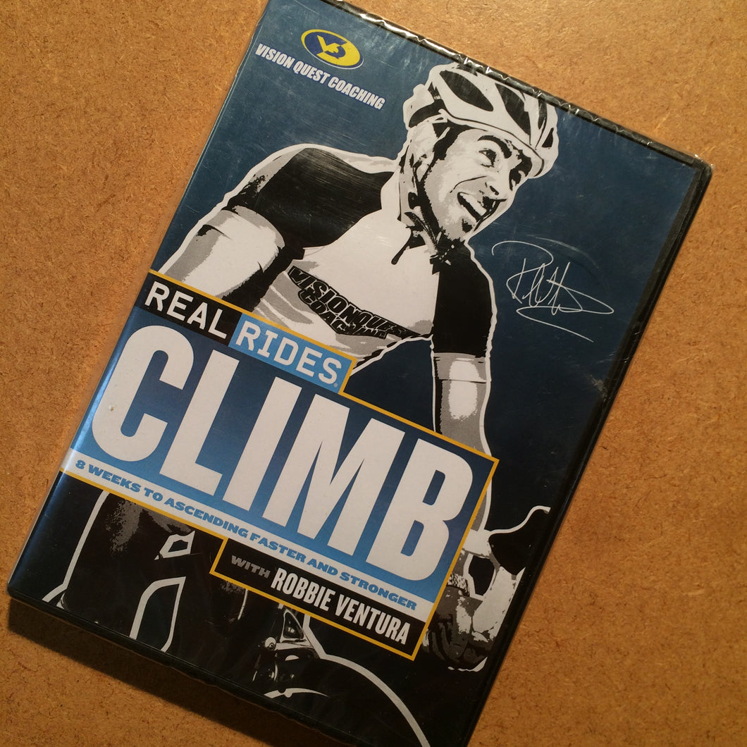 DVD : Robbie Ventura RealRides CLIMB Cycling Training/Coaching DVD