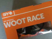 Load image into Gallery viewer, GOGGLES : Spy Woot Race MX Smoke Mirrored lens with additional Clear Lens and Sleeve