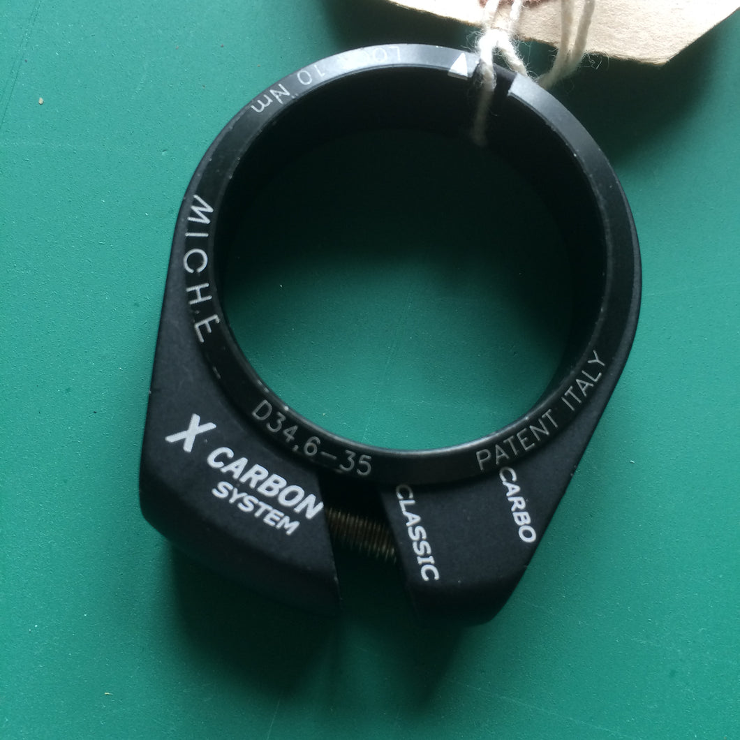 SEAT CLAMP : Miche X-Carbon System Bolted 34.6 - 35mm Seat Clamp