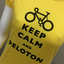 Load image into Gallery viewer, T-SHIRT : Keep Calm and Peloton Soft Style Women's T Shirt [M]